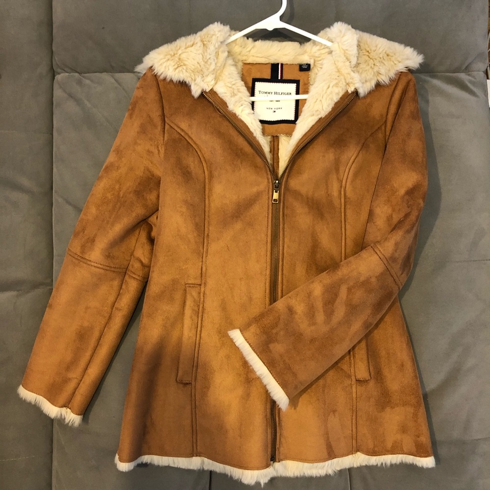 LIKE NEW Fully fur faux lined coat